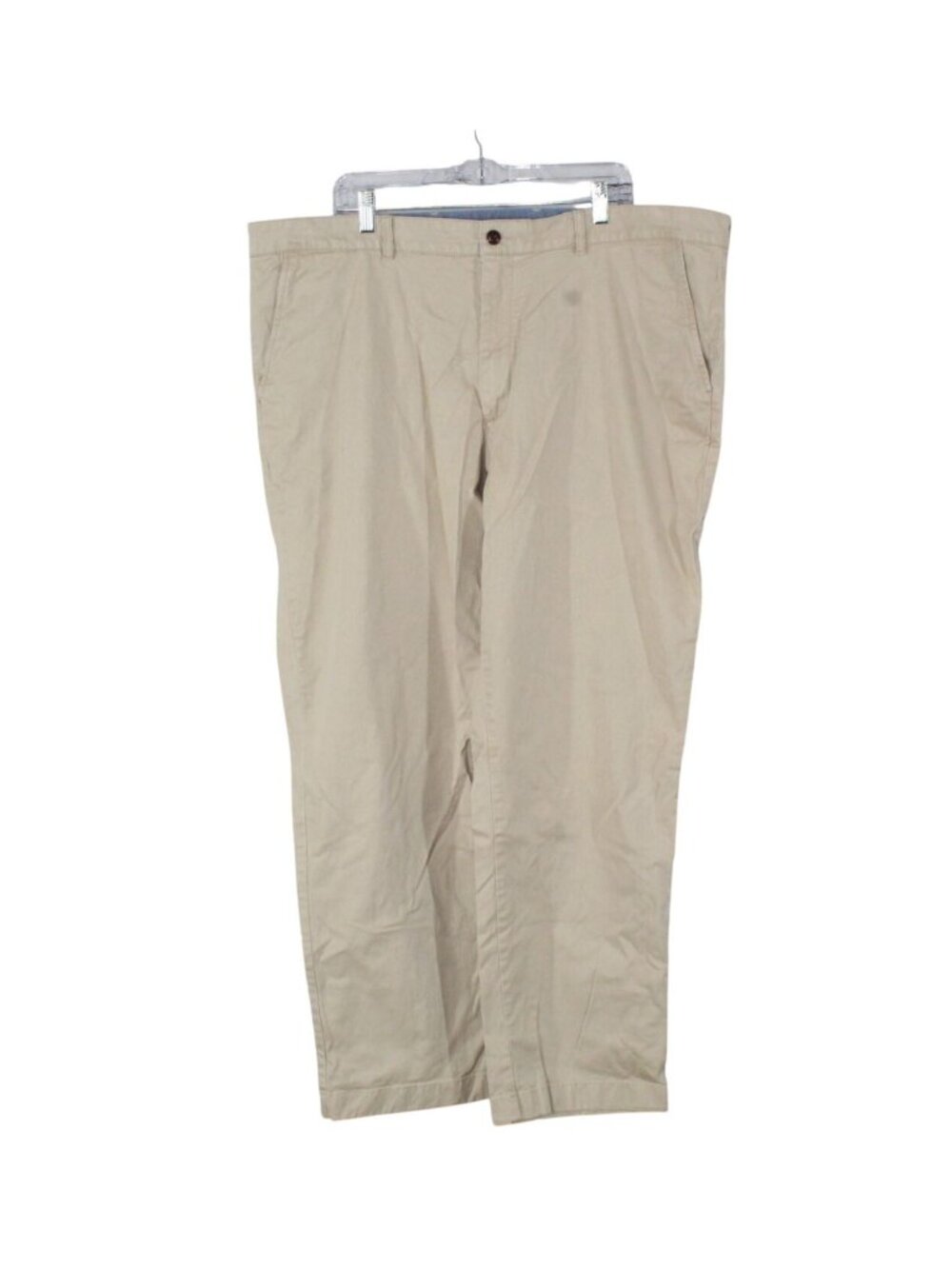 LL Bean Stretch Khakis Tapered Leg Chino Tan Dress Casual Workwear 44x32